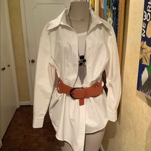 Dream Architect turn-down elastic waist shirt.